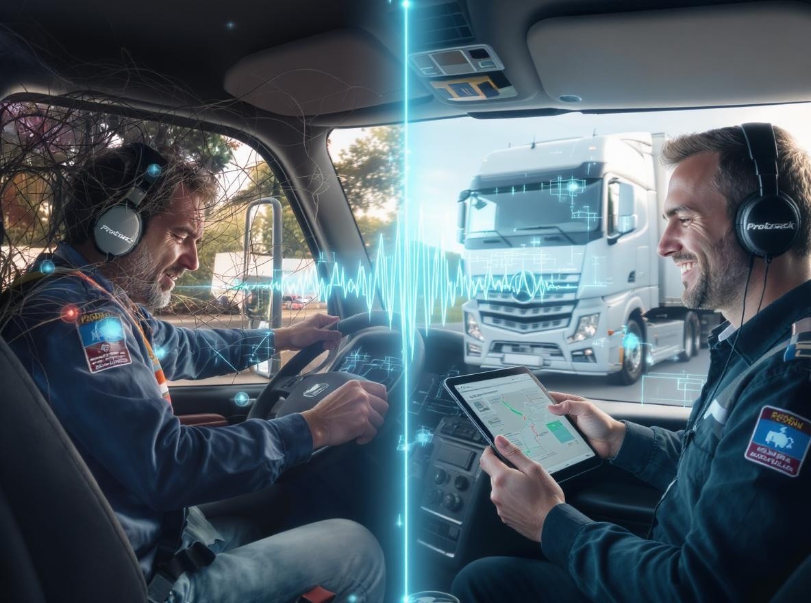 A teherautó -vezetői visszatartás javítása a Protrack GPS nyomkövető technológiával
